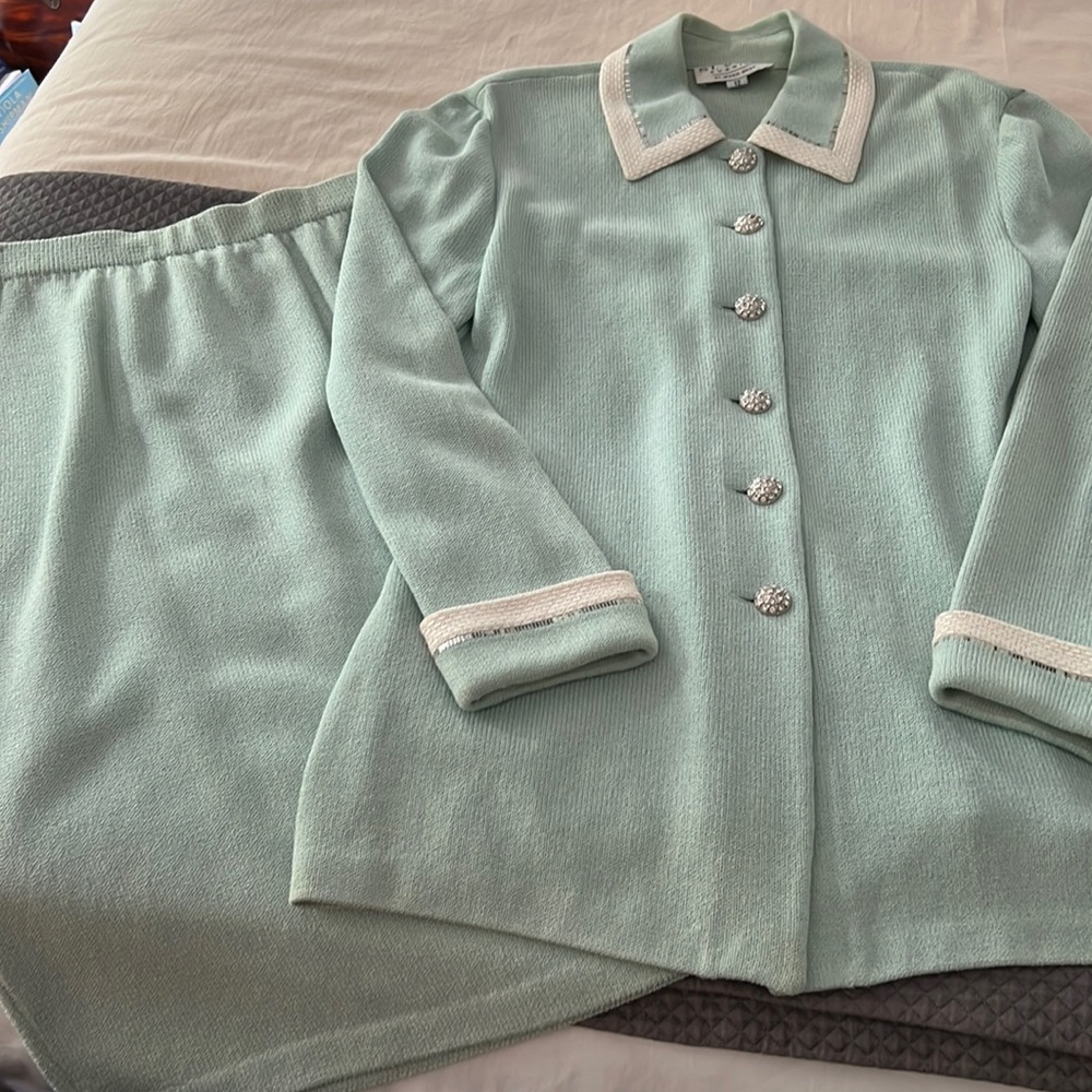 St. John jacket and matching skirt
